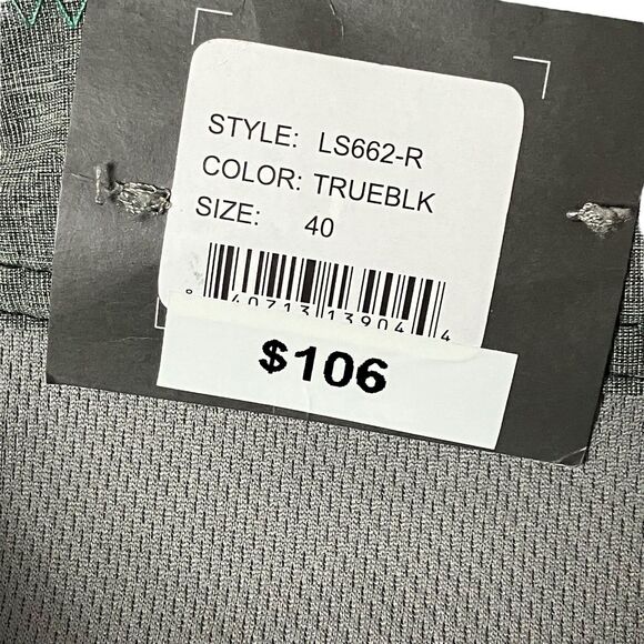 Linksoul Pants Mens 40 x 32 True Black Boardwalker Casual Golf Straight LS662-R - Picture 5 of 13